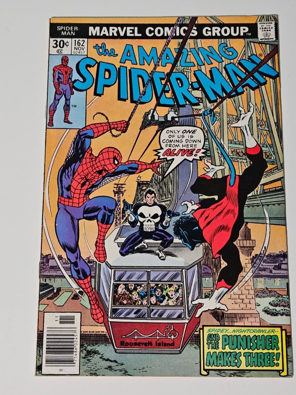 Amazing Spider-Man #162 (Marvel Comics, 1976) 1st Appearance Jigsaw Nightcrawler
